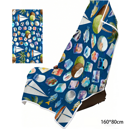 ⏳Limited-time 50% off⏰2-in-1 Microfiber Beach Towel & Car Seat Cover❄️💺