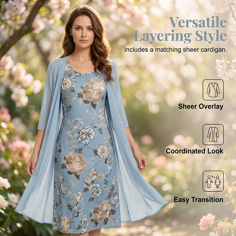 ⌛Limited-Time Offer-Women Floral Midi Dress