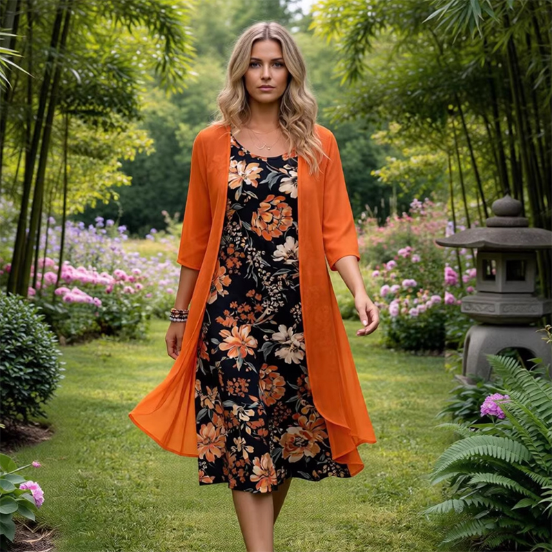 ⌛Limited-Time Offer-Women Floral Midi Dress