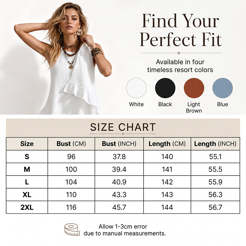 ⌛Limited-Time Offer-Women's Sleeveless Ruffle Maxi Dress