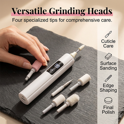 🥳2026 HOT SALE🥳💞50K+ SOLD!💅✨ Professional Electric Nail Polisher – Smooths thick nails, 99-speed display. Multiple heads for shaping & buffing. Salon at home! 🌟💎