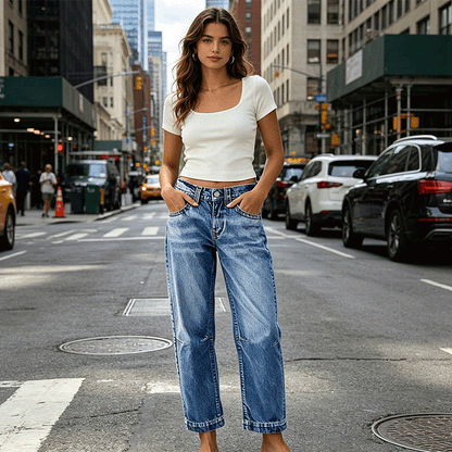 🔥New Arrivals & Special Offers-Women's Stretchy Classic Denim Jeans