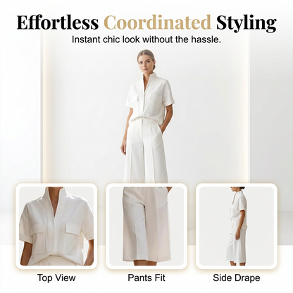 ⌛Limited-Time Offer-Women Loose Solid Color Two Piece Set