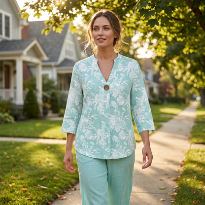 🔥Limited-Time Offer-Women's Casual V-Neck 2-Piece Set