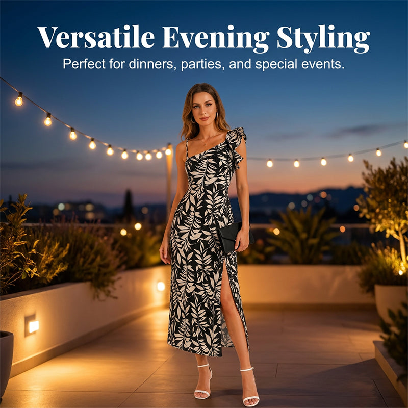⌛Limited-Time Offer-Women Summer Backless Midi Dress with Side Split