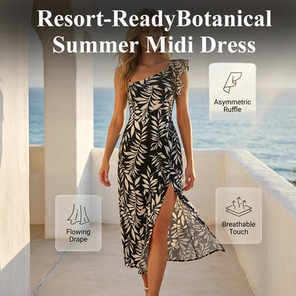 ⌛Limited-Time Offer-Women Summer Backless Midi Dress with Side Split