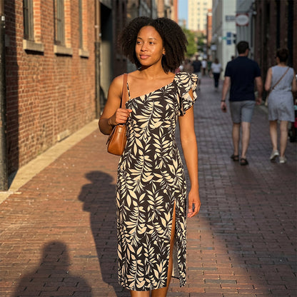 ⌛Limited-Time Offer-Women Summer Backless Midi Dress with Side Split