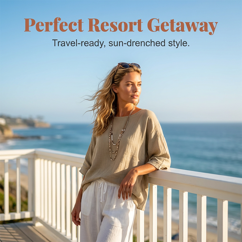 ⌛Limited-Time Offer-Women's Loose Top & Wide-Leg Pants 2-Piece Set