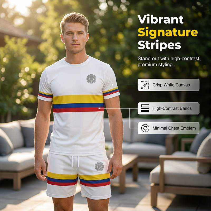 Men's Casual Short Sleeve Tee and Shorts Set