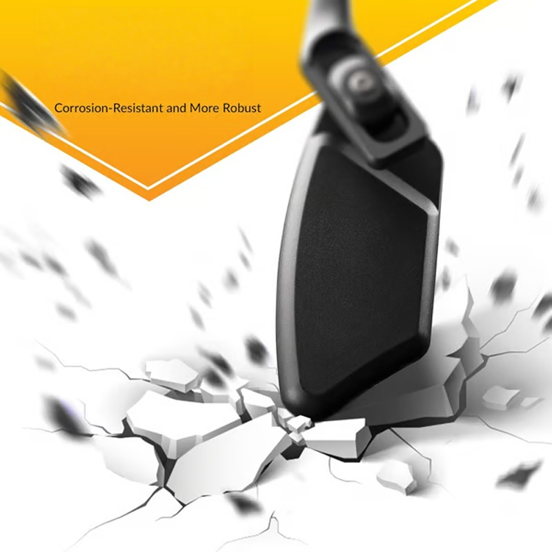 💥360° Rotatable Bicycle Rearview Mirror – Shock-Absorbing Arm, Weather-Resistant, Universal Mount 🛡️
