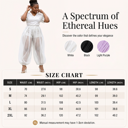 ⌛Limited-Time Offer-Women's Mesh Panel Lantern Pants