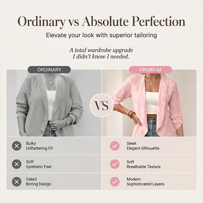 ⌛Limited-Time Offer-Women's Casual Textured Open Front Cardigan