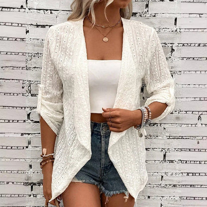 ⌛Limited-Time Offer-Women's Casual Textured Open Front Cardigan