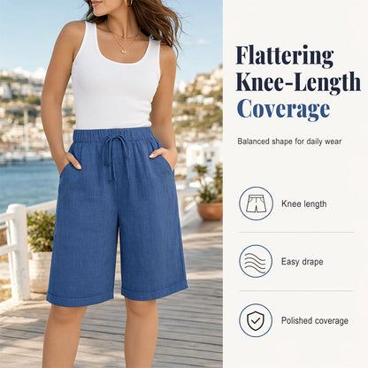 ⌛Limited-Time Offer-Women’s Loose Fit Bermuda Shorts
