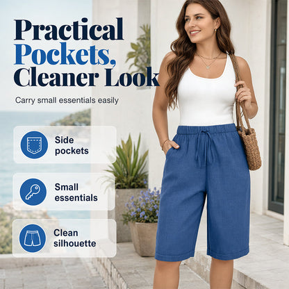 ⌛Limited-Time Offer-Women’s Loose Fit Bermuda Shorts