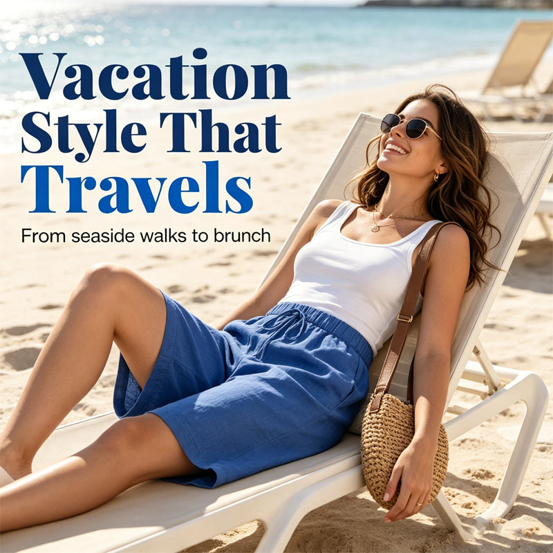 ⌛Limited-Time Offer-Women’s Loose Fit Bermuda Shorts