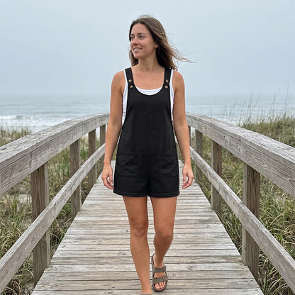 ⌛Limited-Time Offer-Women's Relaxed-Fit Casual Short Overalls