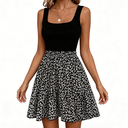 ⌛Limited-Time Offer-Women's Summer Square Neck Floral Dress