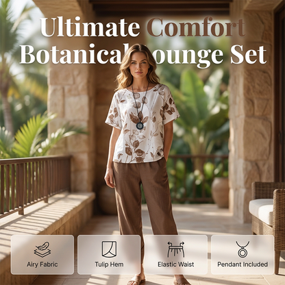 🔥Last-Day Sale-Effortless Printed Tee Set