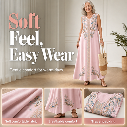 🔥New Arrivals & Special Offers-Flowy Boho Maxi Dress