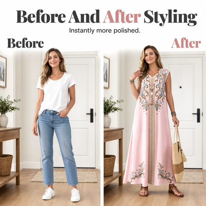 🔥New Arrivals & Special Offers-Flowy Boho Maxi Dress