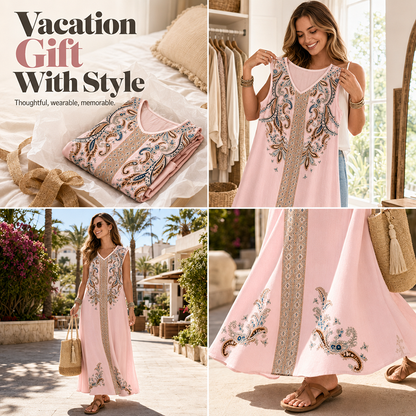 🔥New Arrivals & Special Offers-Flowy Boho Maxi Dress