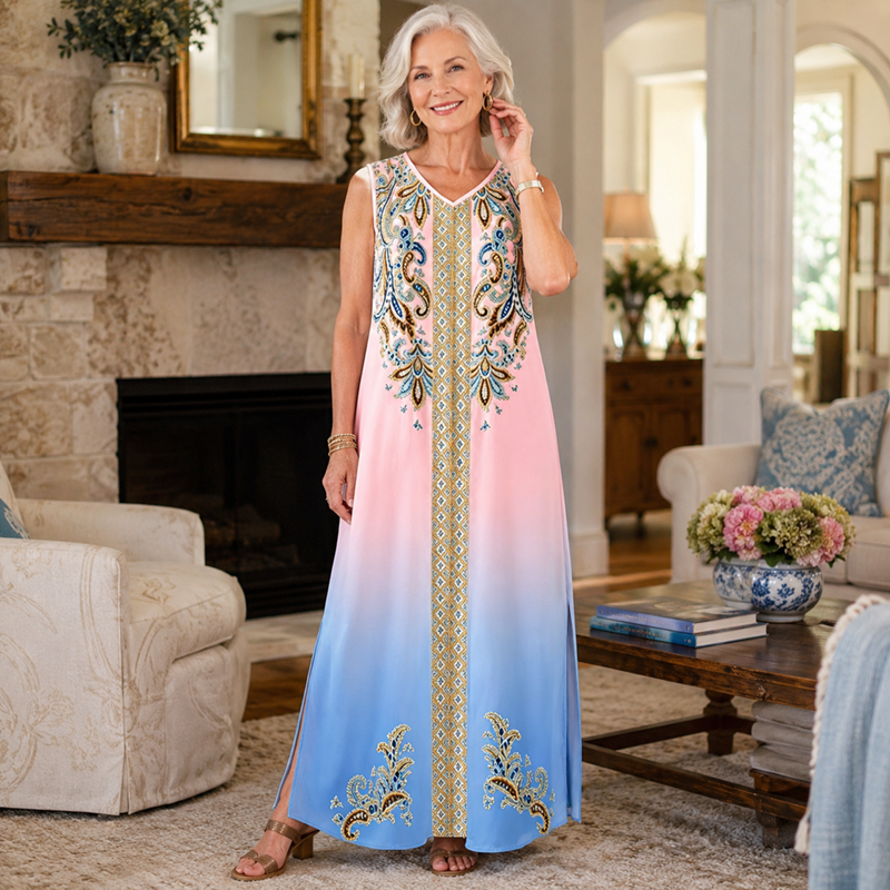 🔥New Arrivals & Special Offers-Flowy Boho Maxi Dress