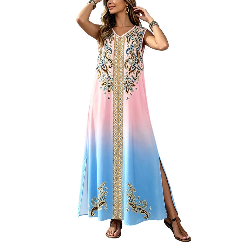 🔥New Arrivals & Special Offers-Flowy Boho Maxi Dress