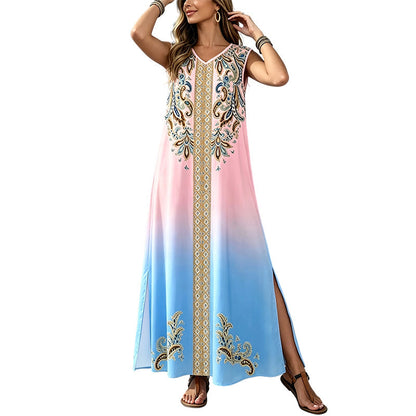 🔥New Arrivals & Special Offers-Flowy Boho Maxi Dress