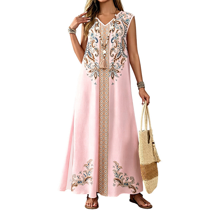 🔥New Arrivals & Special Offers-Flowy Boho Maxi Dress
