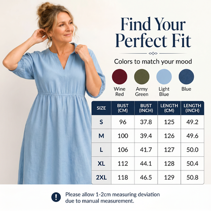 ⌛Limited-Time Offer-Women's Casual V-Neck Maxi Dress with Pockets