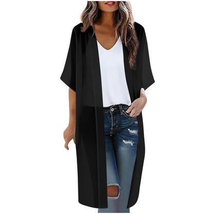 ⌛Limited-Time Offer-Women's Loose Solid Color Cover-Up Dress with Square Neck and Bow-Knot