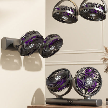 Dual Head Oscillating Ceiling Fan