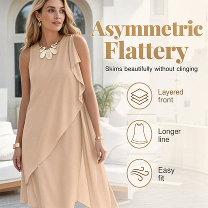 ⌛Limited-Time Offer-Women's Sleeveless Round Neck Irregular Hem Dress