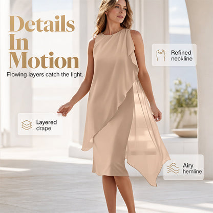 ⌛Limited-Time Offer-Women's Sleeveless Round Neck Irregular Hem Dress