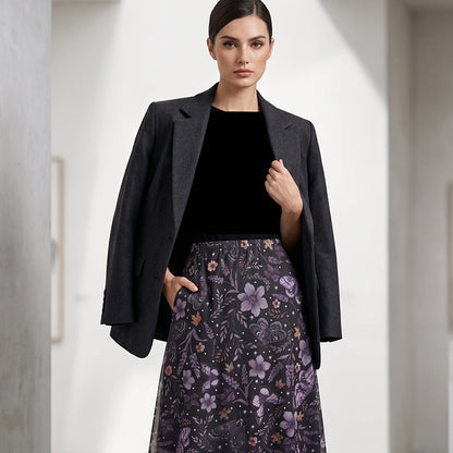 ⌛Limited-Time Offer-Women's High-Waisted Mesh A-Line Skirt