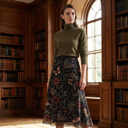 ⌛Limited-Time Offer-Women's High-Waisted Mesh A-Line Skirt