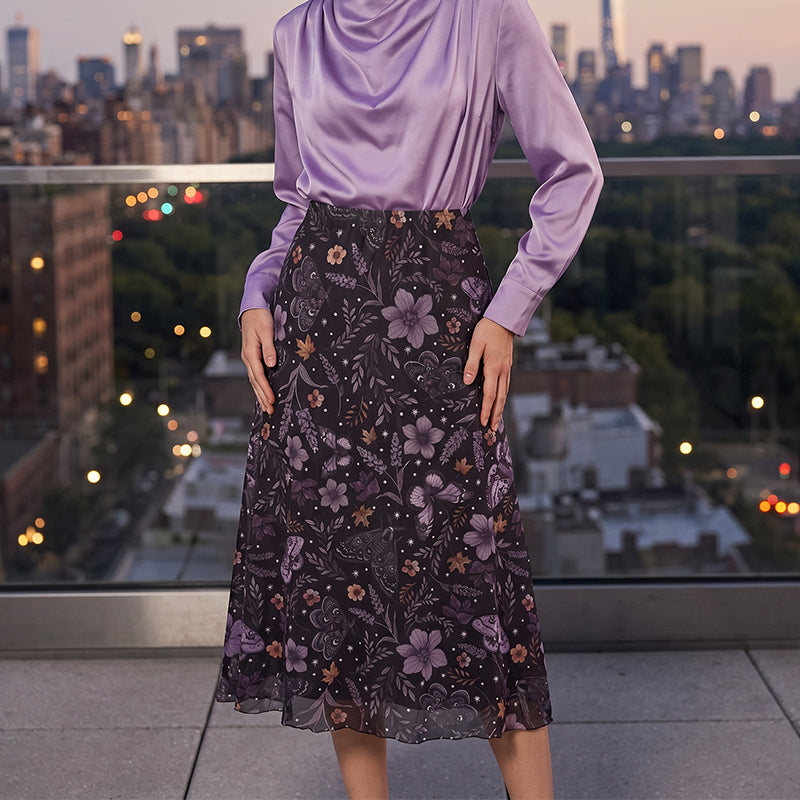 ⌛Limited-Time Offer-Women's High-Waisted Mesh A-Line Skirt