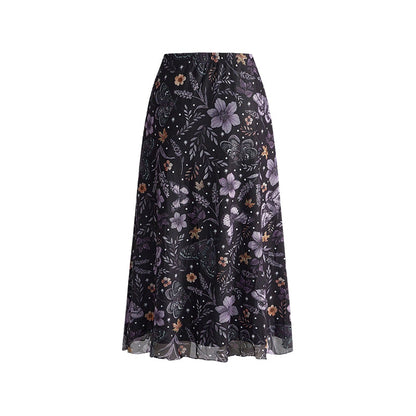 ⌛Limited-Time Offer-Women's High-Waisted Mesh A-Line Skirt