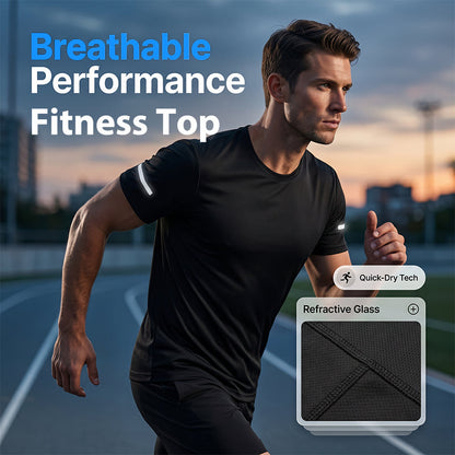 ⌛Limited-Time Offer-Men Sports Training Tee Breathable Fitness Top