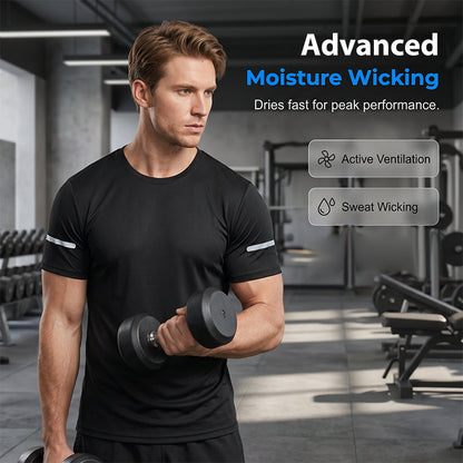 ⌛Limited-Time Offer-Men Sports Training Tee Breathable Fitness Top