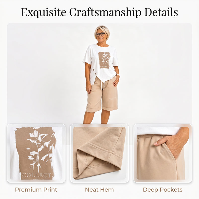 ⌛Limited-Time Offer-Women Casual Two Piece Summer Shorts Set
