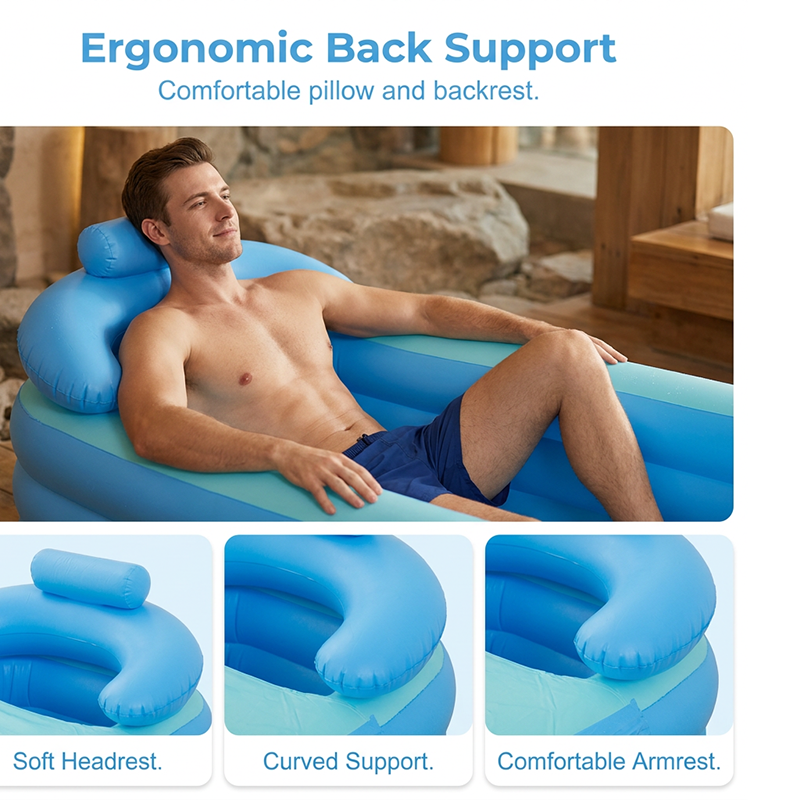 🛁 LIMITED-TIME 50% OFF! ✨Three-Layer Insulated Inflatable Bathtub