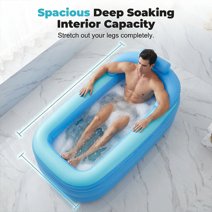 🛁 LIMITED-TIME 50% OFF! ✨Three-Layer Insulated Inflatable Bathtub