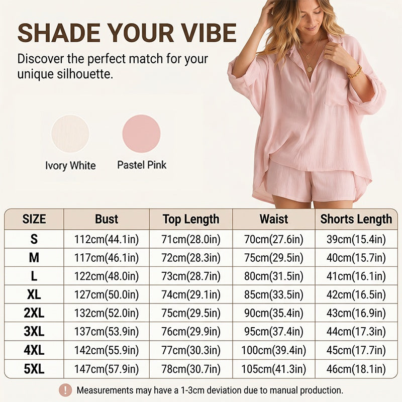 Women's Loose-Fit Top & Shorts 2-Piece Set
