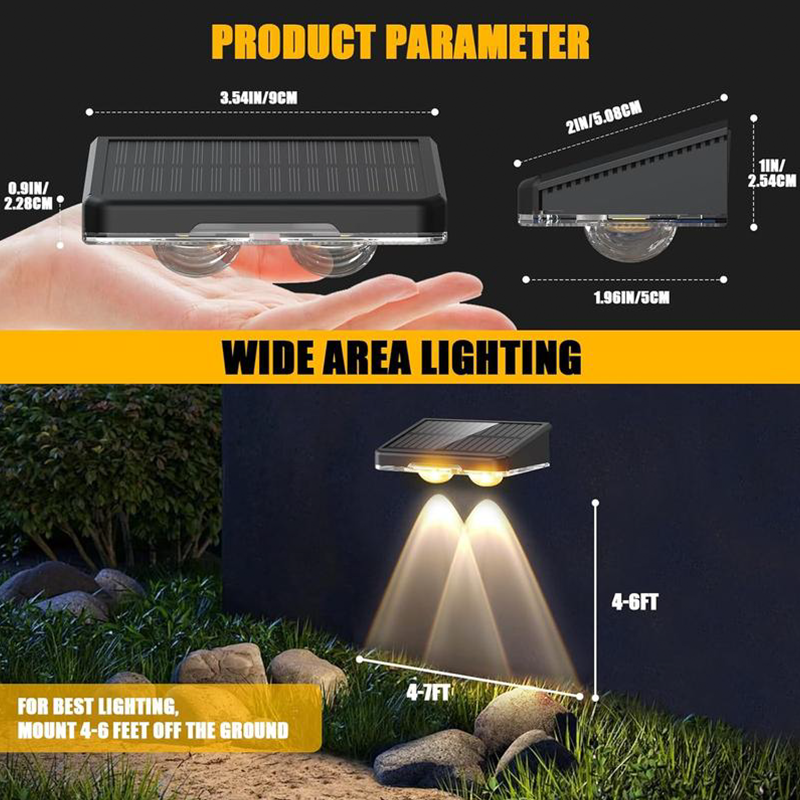 Solar Outdoor Wall Light – 3 Color & Rainbow