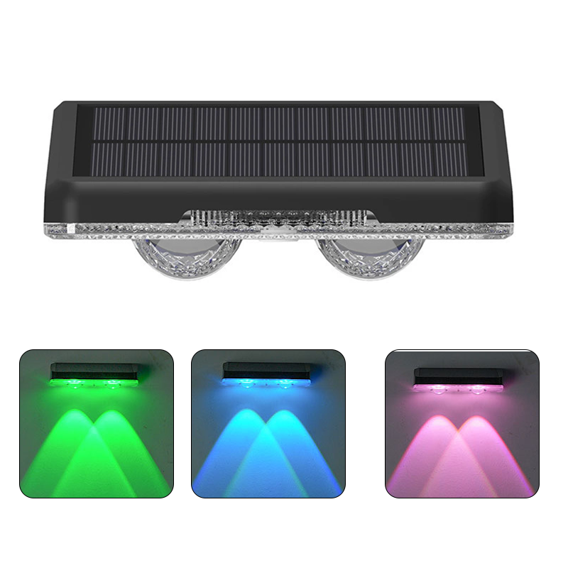Solar Outdoor Wall Light – 3 Color & Rainbow