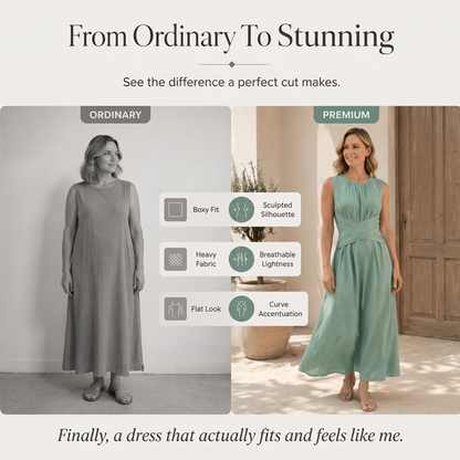 📢📢40% OFF !! ⏰Women's Sleeveless Round Neck Wrap-Waist Maxi Dress