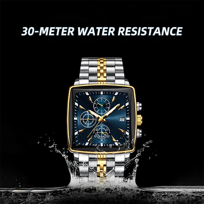 🎁2026 New Arrivals 52% OFF💥Men's Classic Square Dial Quartz Watch – Timeless & elegant – Durable band, perfect for daily or formal wear – reliable and stylish 🖤💼✨