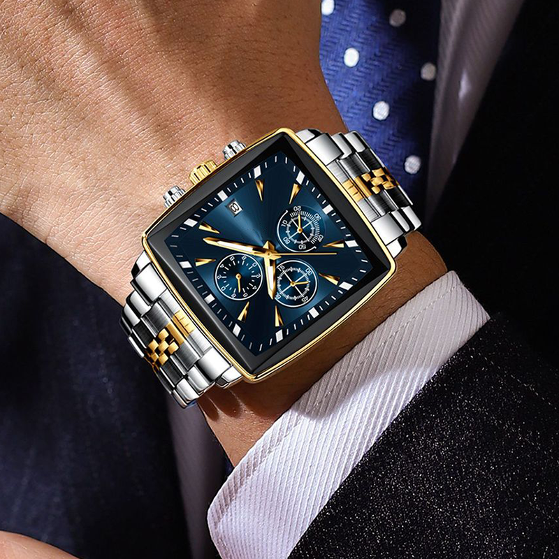 🎁2026 New Arrivals 52% OFF💥Men's Classic Square Dial Quartz Watch – Timeless & elegant – Durable band, perfect for daily or formal wear – reliable and stylish 🖤💼✨